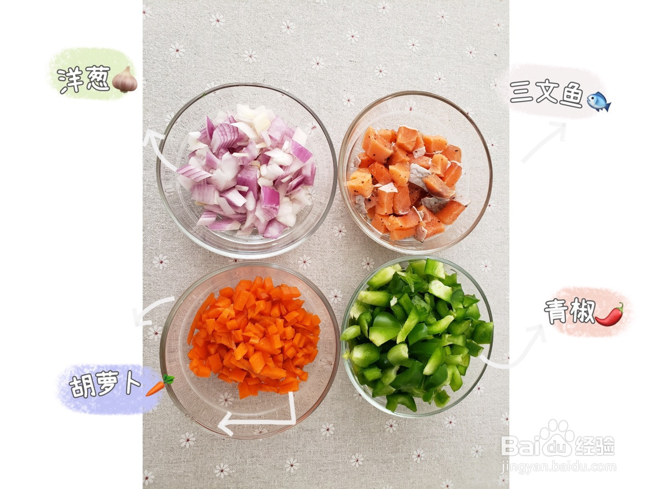 三文鱼炒饭的做法