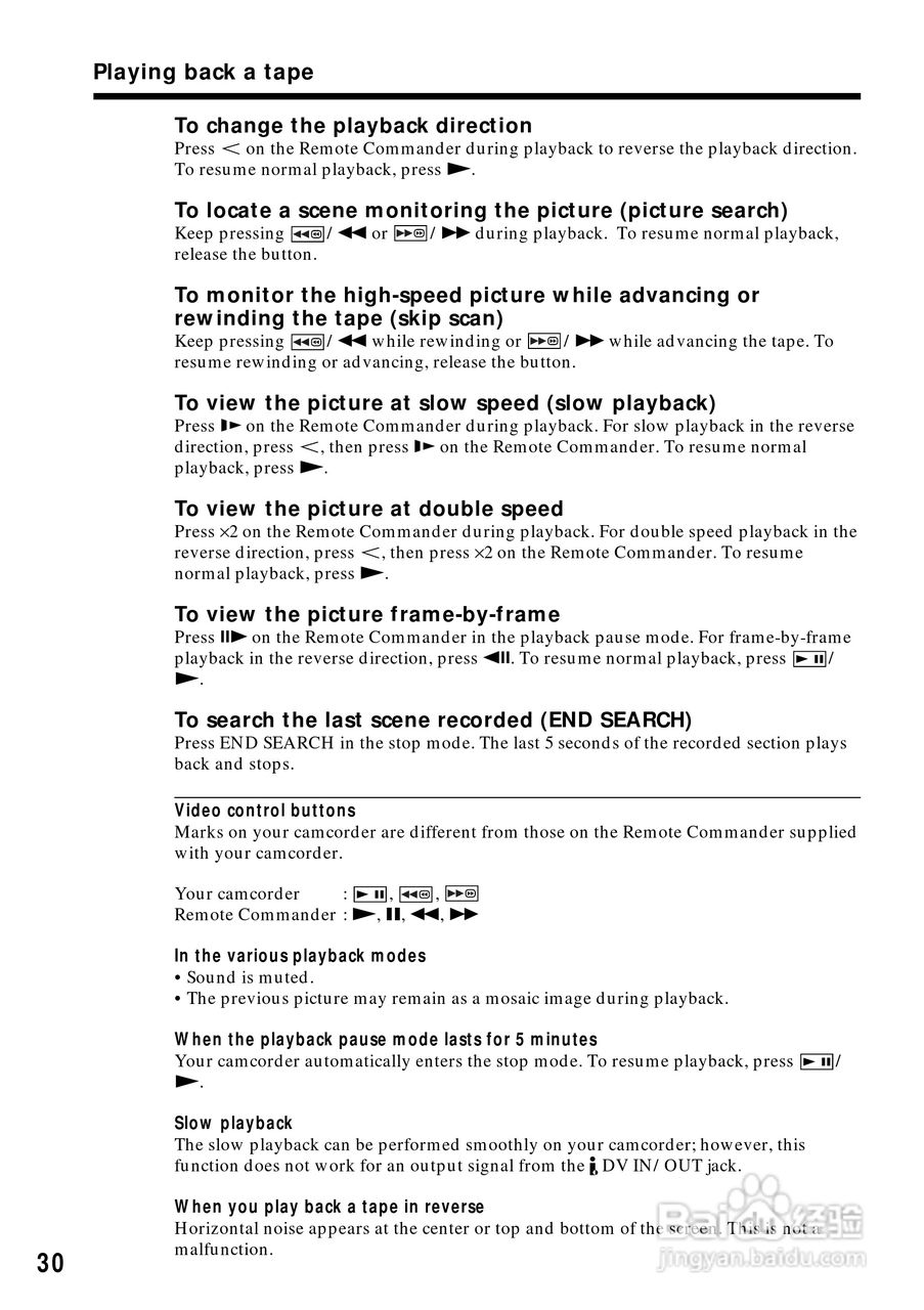 索尼DCR-PC5数码摄像机说明书:[3]