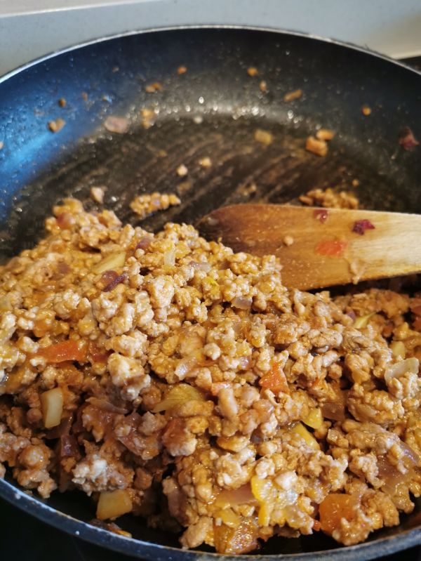 芝士菠菜肉末酿甜椒