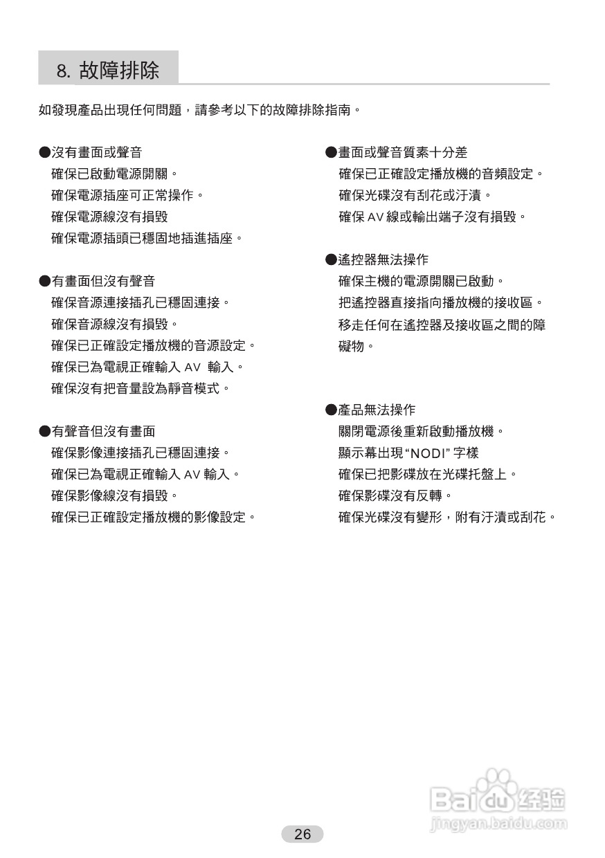 声宝BD-H720型蓝光影音播放器说明书:[2]