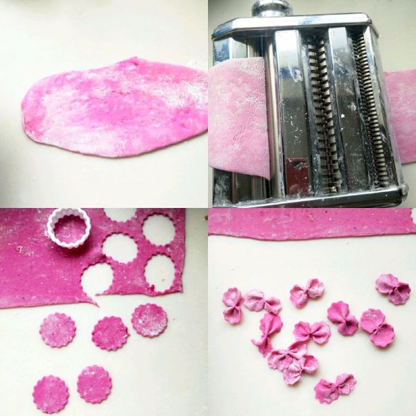 鸡汤三色蝴蝶面