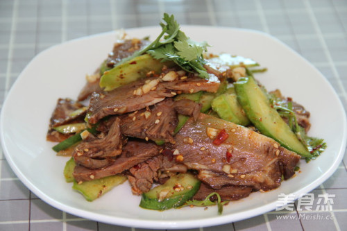 黄瓜拌牛肉的做法