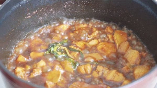 土豆桂花红烧肉