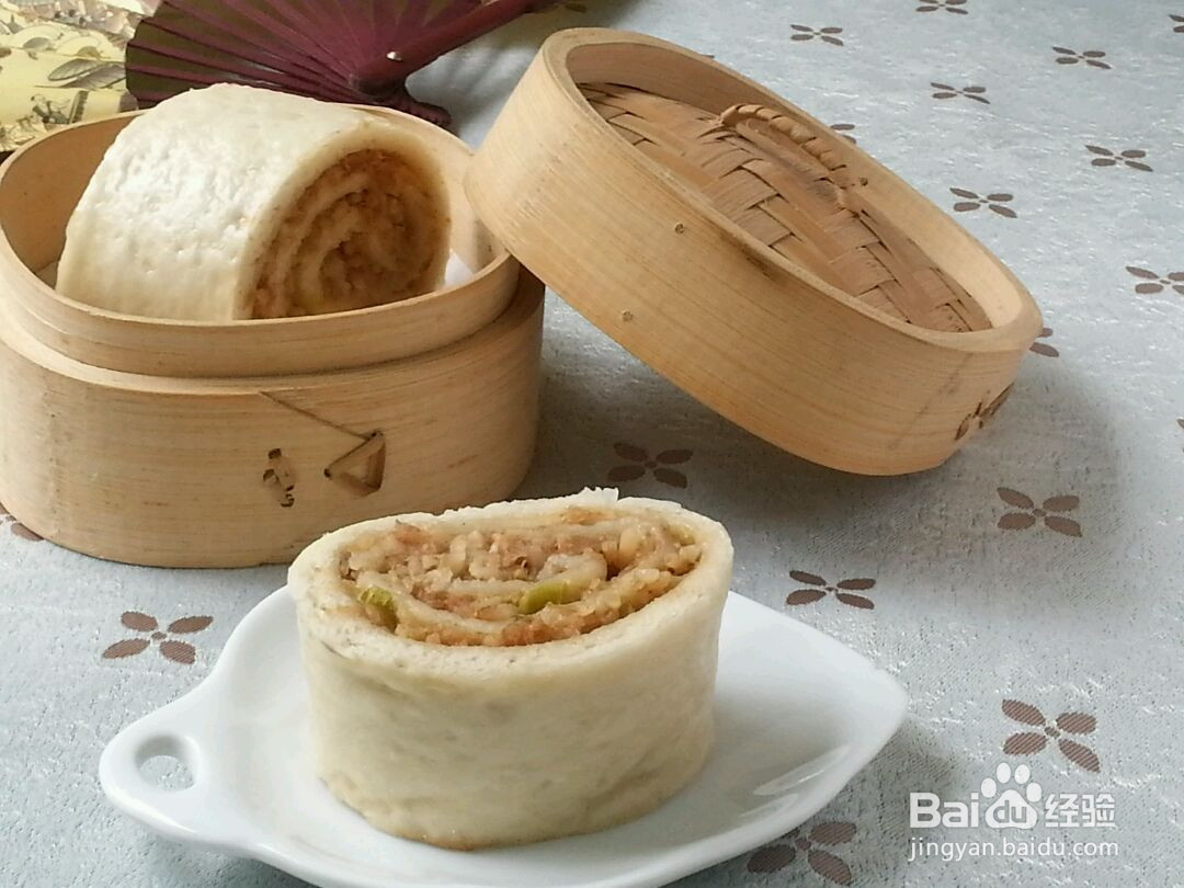 香米腊肉卷 的做法