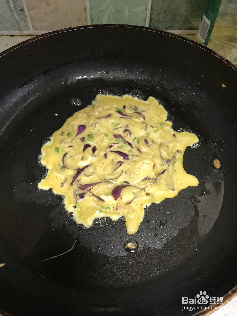 如何做茄子鸡蛋饼？