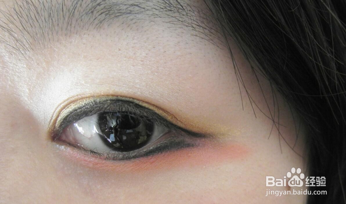 眼线的画法步骤图初学者