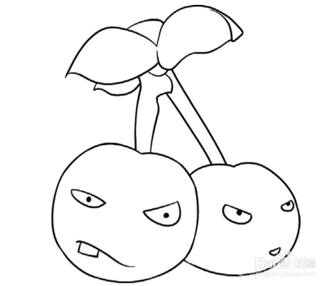 简笔画：软软的柿子绘画步骤