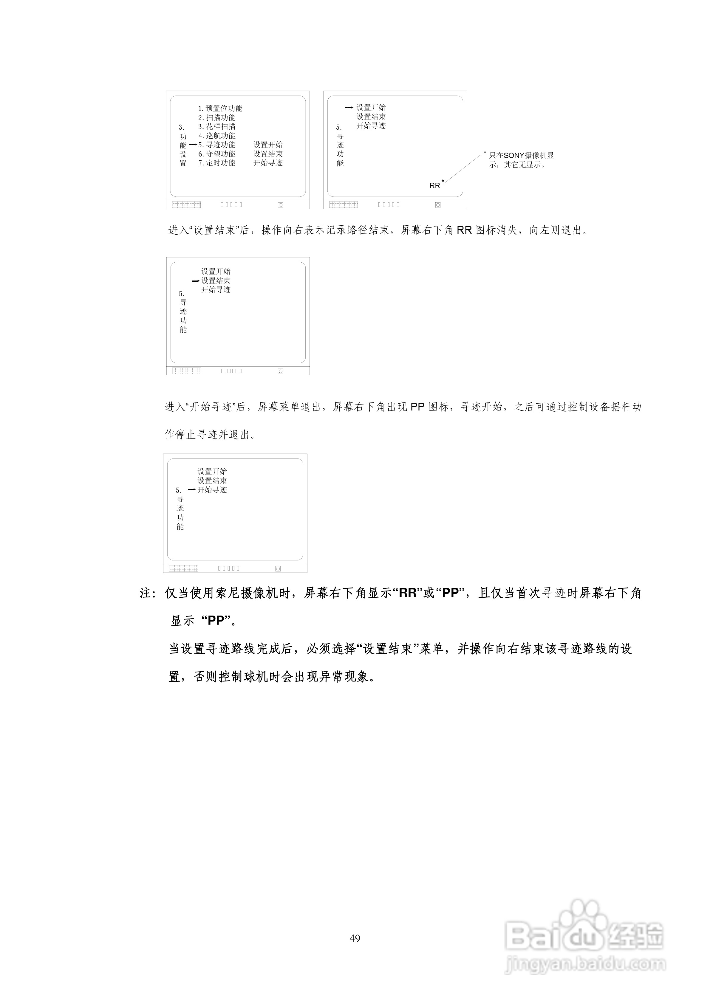 索尼VK-S274ER智能高速球型摄像机使用说明书:[5]