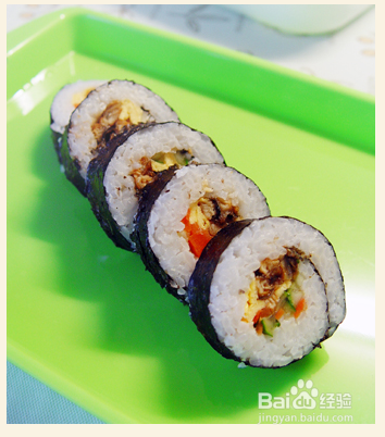 日本料理:鳗鱼美味寿司卷