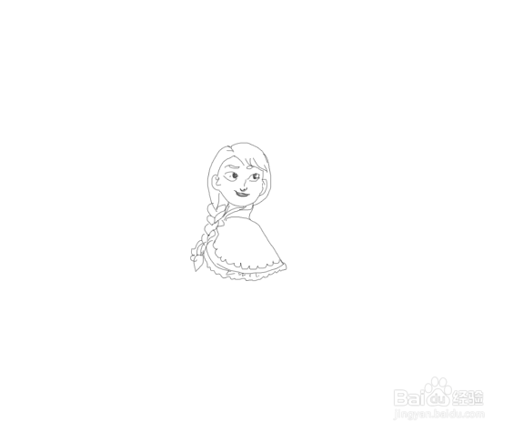 艾莎和安娜怎么画