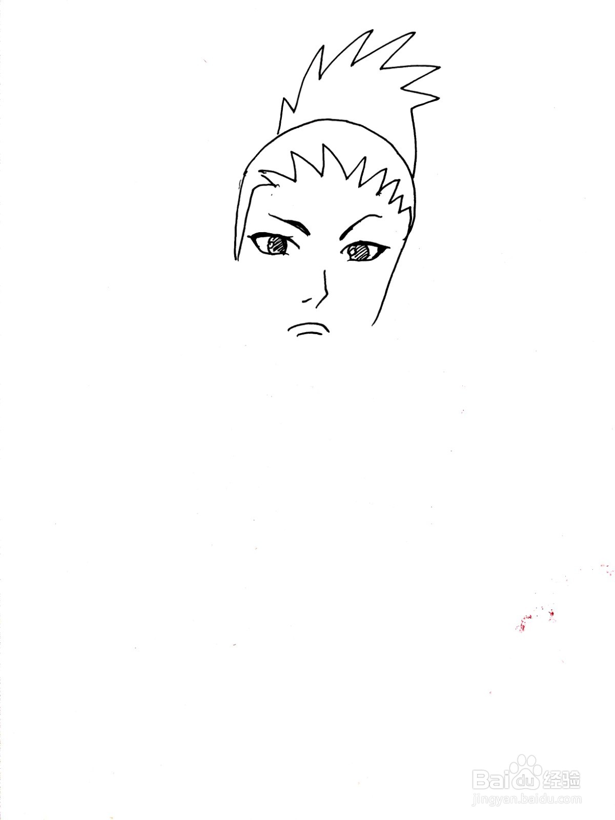 《火影忍者》系列之奈良鹿丸简笔画（2）