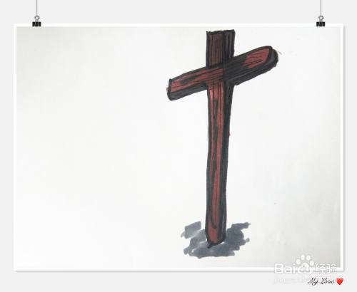 十字架简笔画 百度经验 十字架简笔画 百度经验