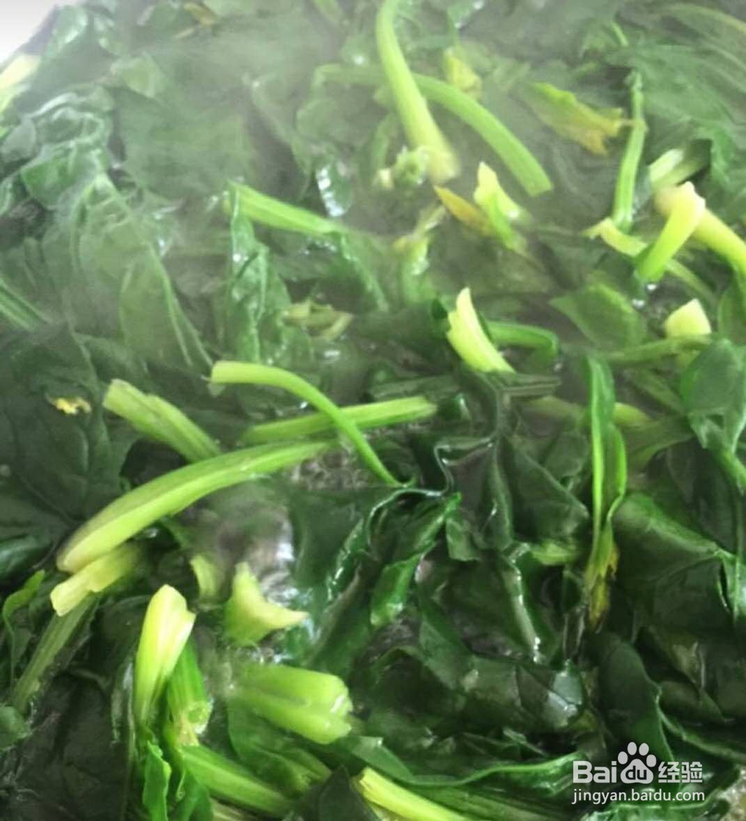 水煮菠菜的做法