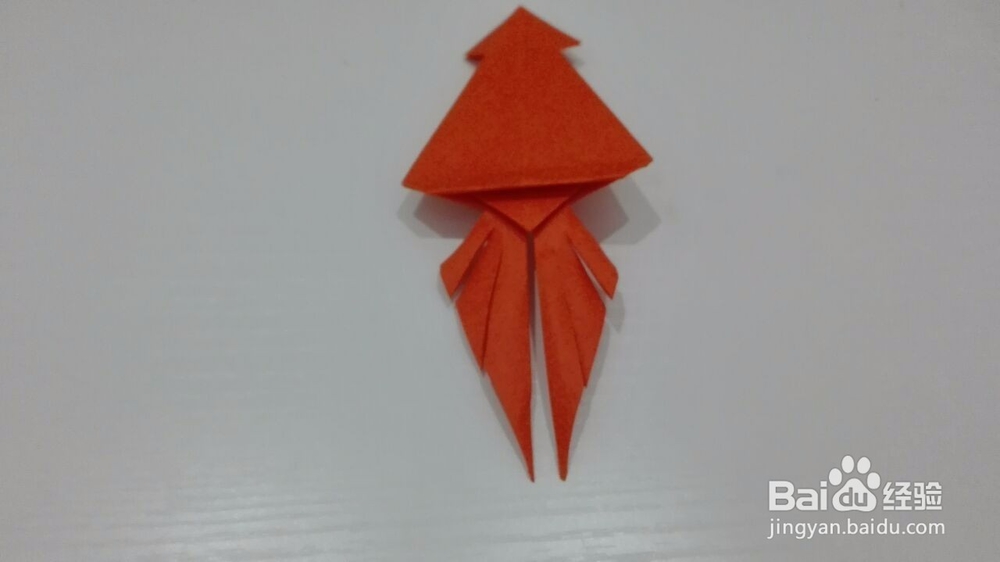 可爱的小乌贼折法