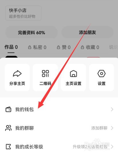 快手如何查看账单
