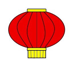 画灯笼的简笔画