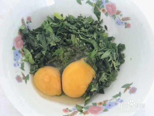 芹菜叶鸡蛋饼的做法