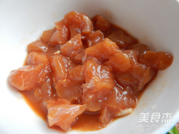时蔬鸡肉串的做法