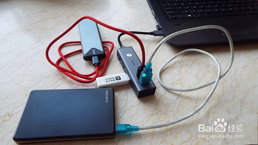 倍思一拖五USB-A口HUB功能使用