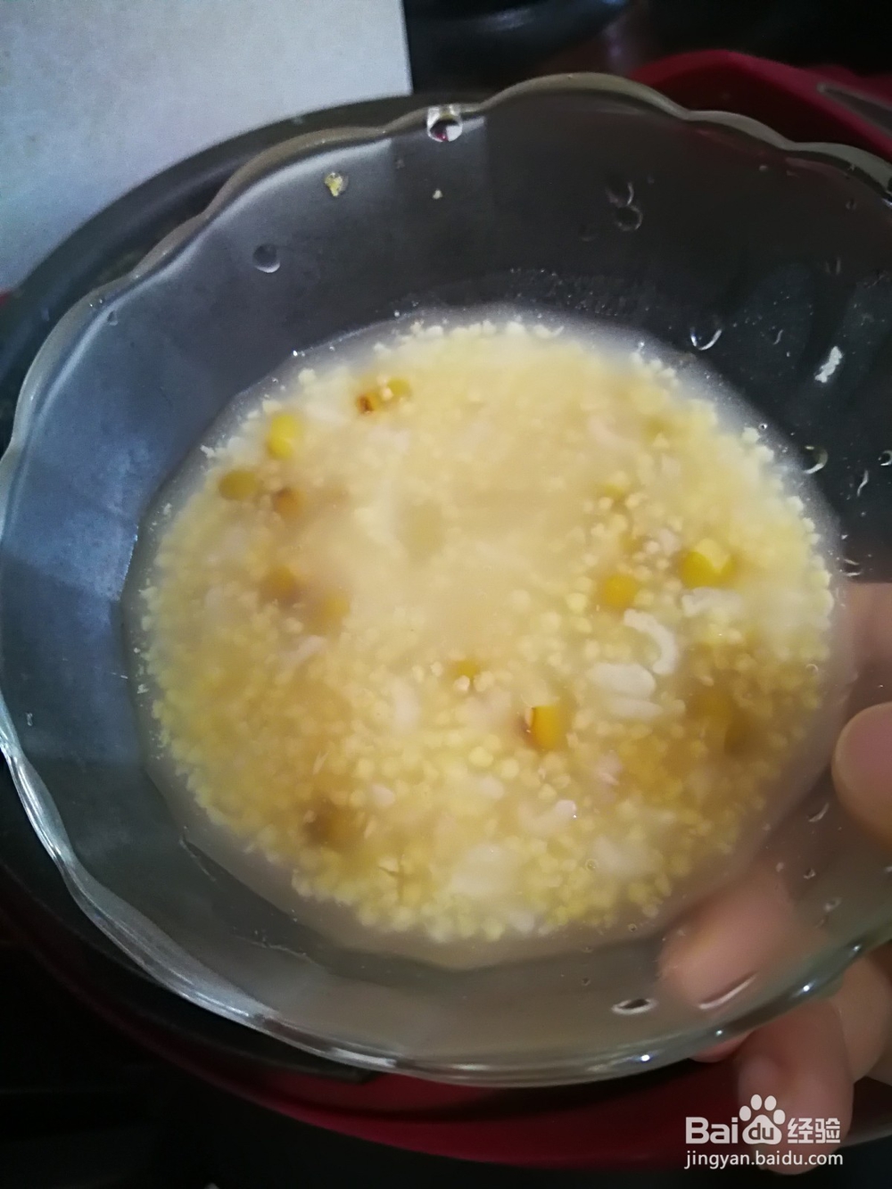 简单易操作的早餐粥——二米绿豆粥