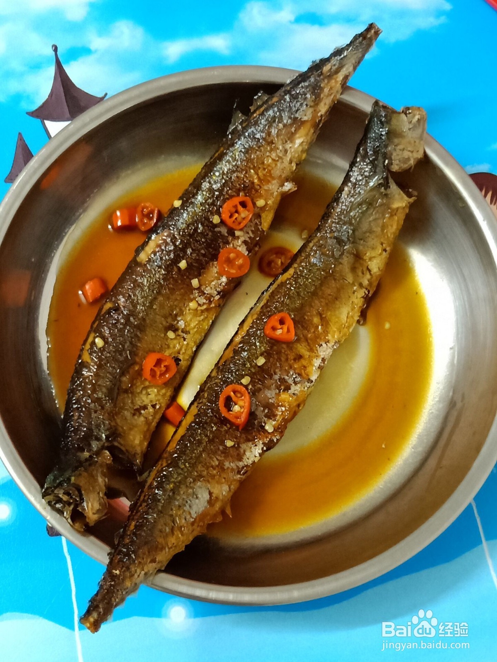 油煎香辣秋刀鱼怎么做