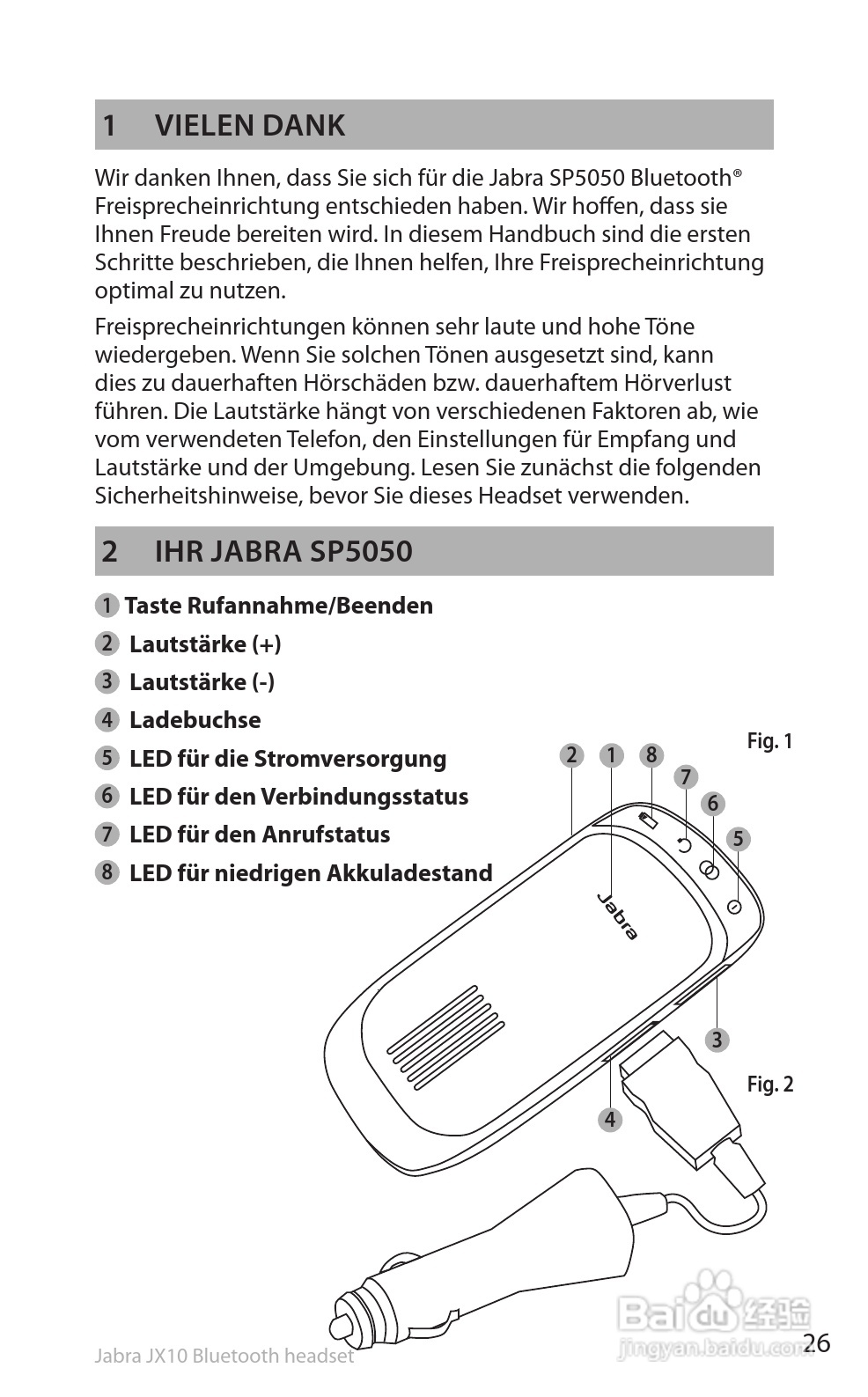 捷波朗SP5050蓝牙耳机使用说明书:[3]