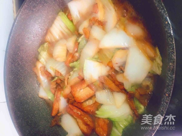 肉烧豆腐白菜锅