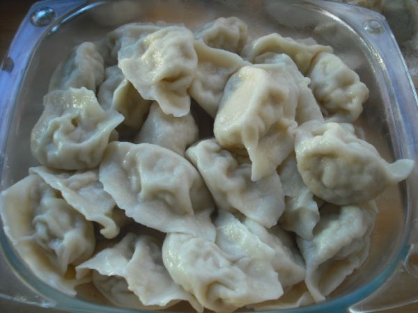 榆黄菇肉馅水饺