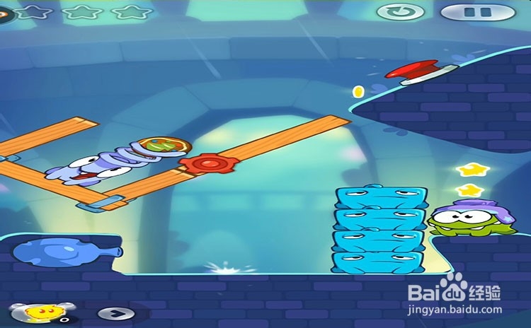 手机游戏割绳子2关卡4-16三星攻略