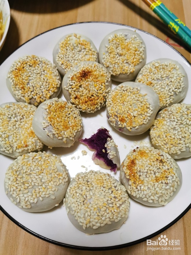 巨好吃紫薯饼的做法