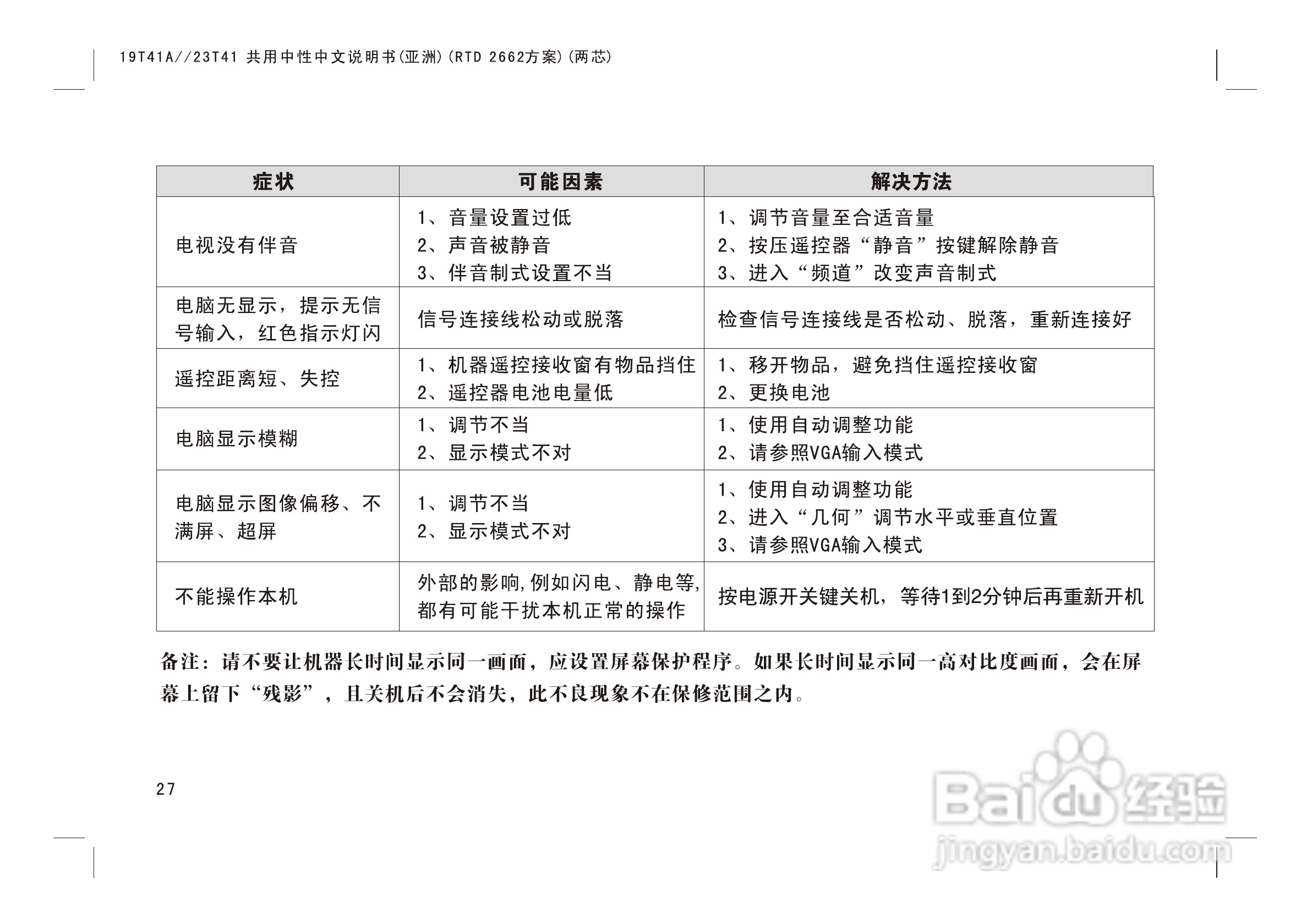 熊猫电子L23K01液晶彩色电视机说明书:[3]
