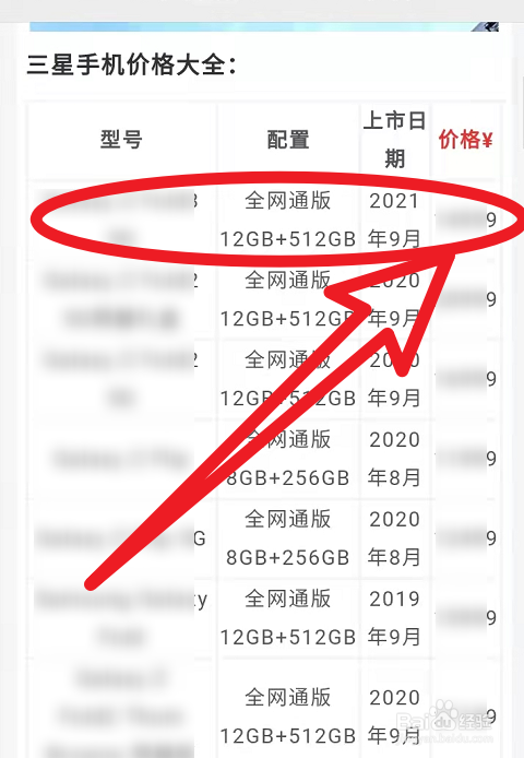 2021年如何查询三星手机最新底价