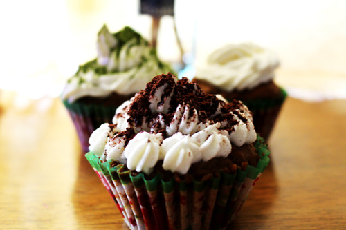 蜂蜜巧克力块杯子蛋糕