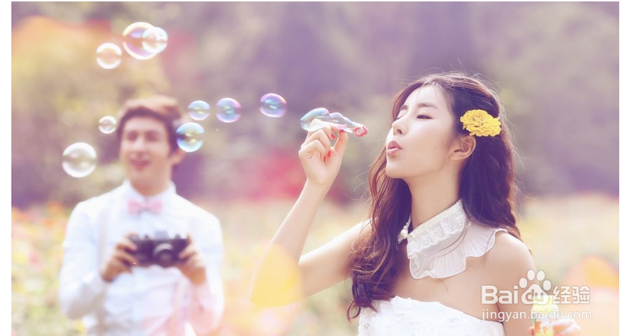 两颗门牙外凸,拍婚纱照怎么办