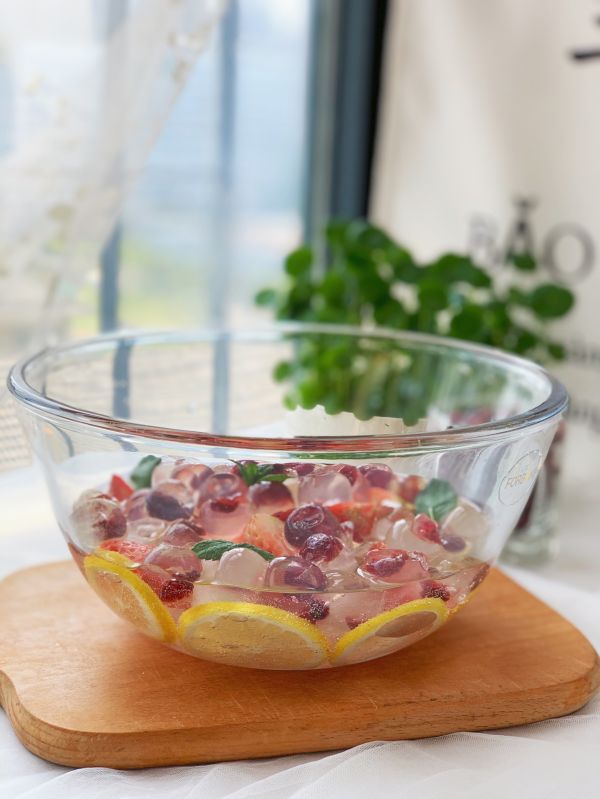 蔓越莓果冻冰饮