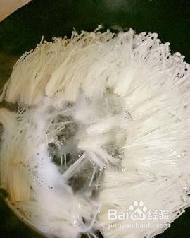 凉拌金针菇的制作方法