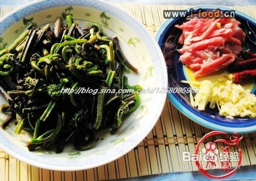 点啥有啥-----水蕨菜炒肉丝