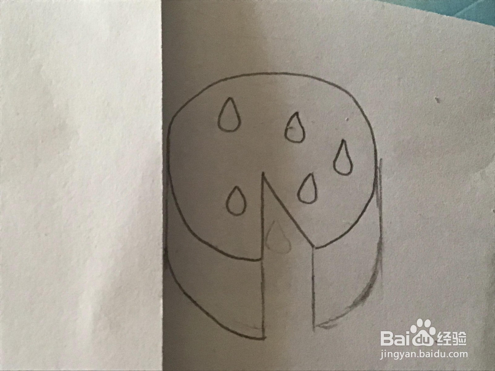 草莓蛋糕 简笔画 详细绘画步骤教程！