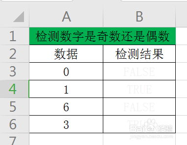 WPS工作表中如何检测数字是奇数还是偶数？