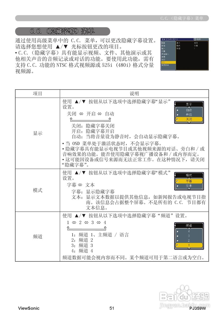优派PJ359W投影机使用说明书:[6]