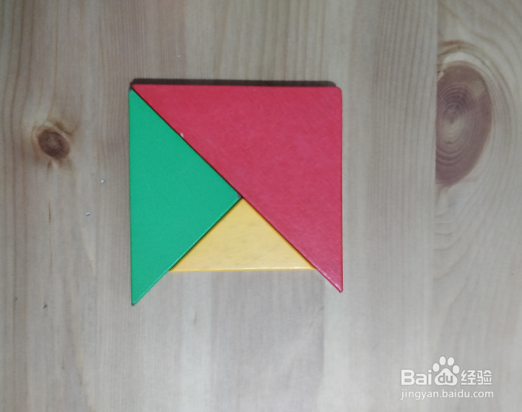 一只活力的鼬鼠怎么用七巧板拼接