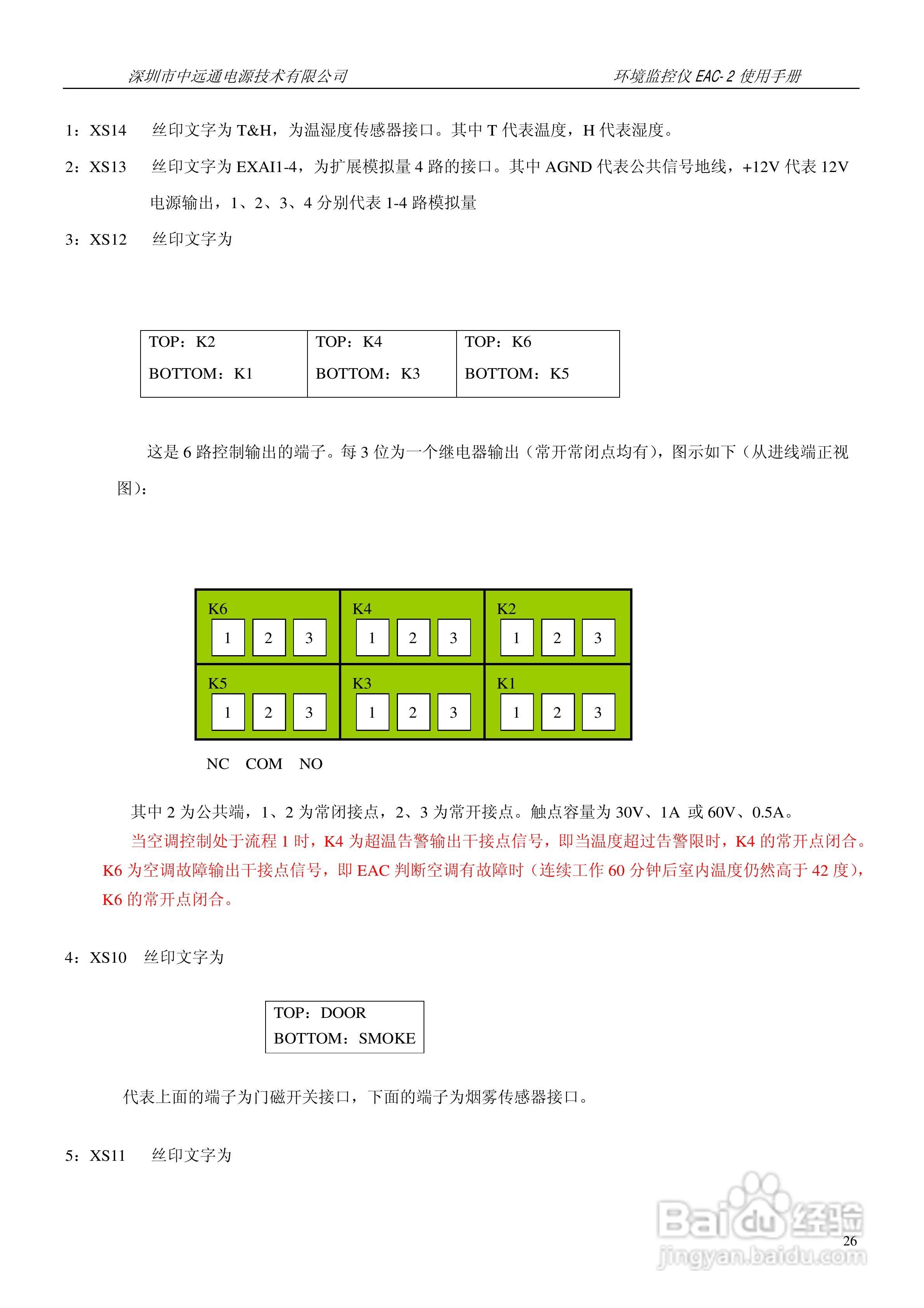 中远通电源机房环境监控仪EAC-2使用手册:[3]