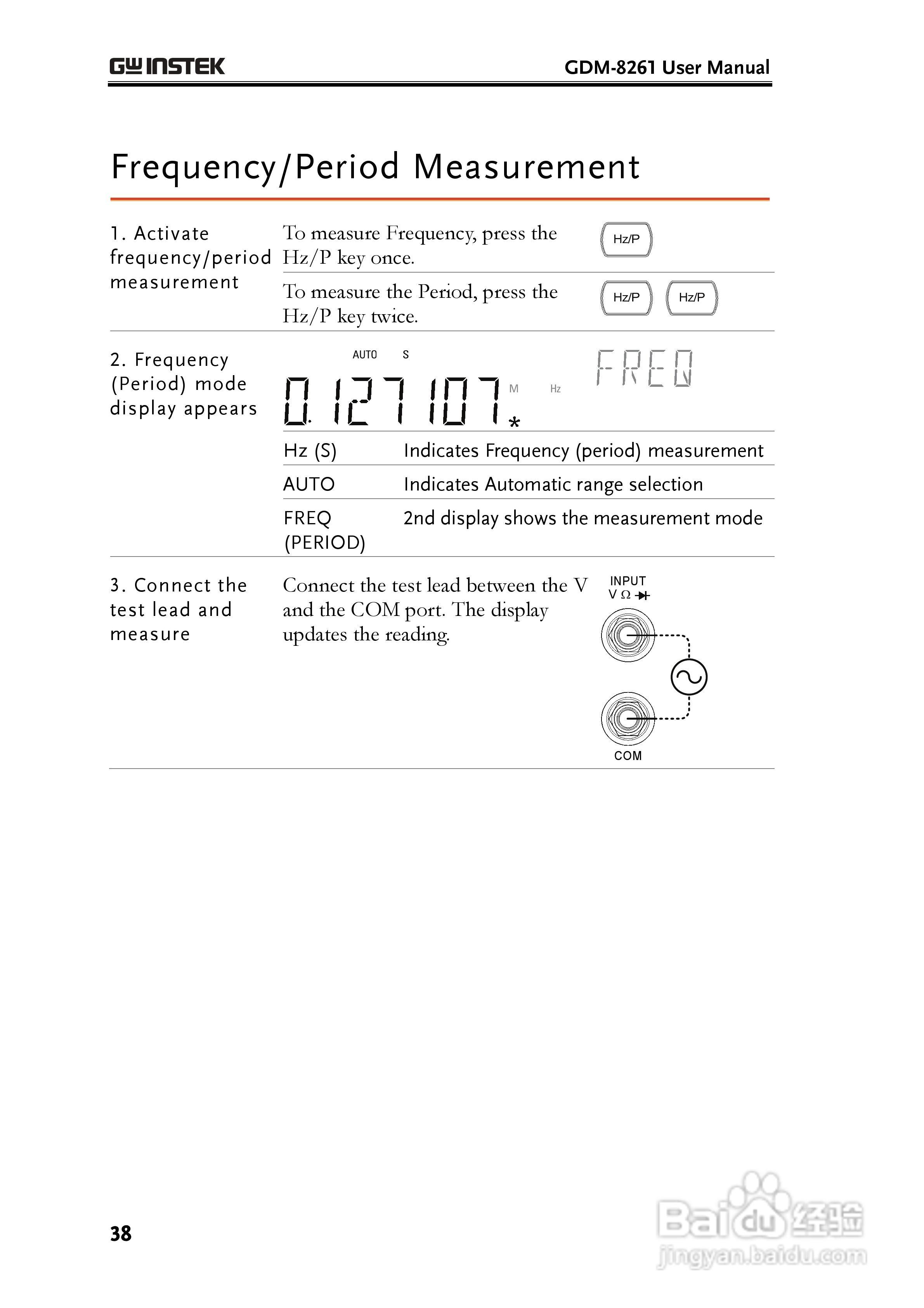 固纬GDM-8261数字万用表使用说明书:[4]