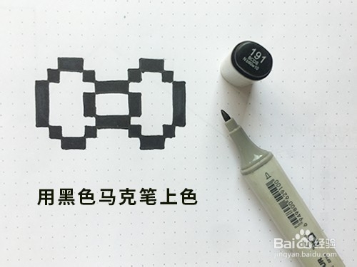 在格子本上怎么画画