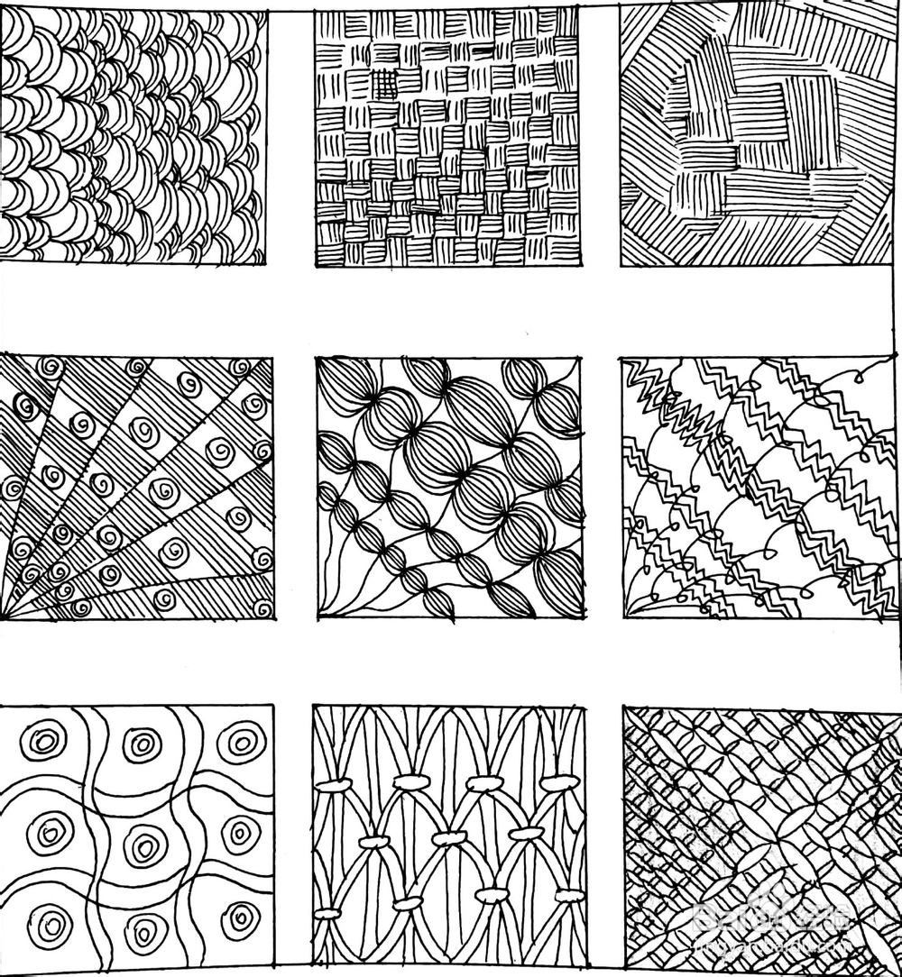 绘画入门基础:线条图案练习方法