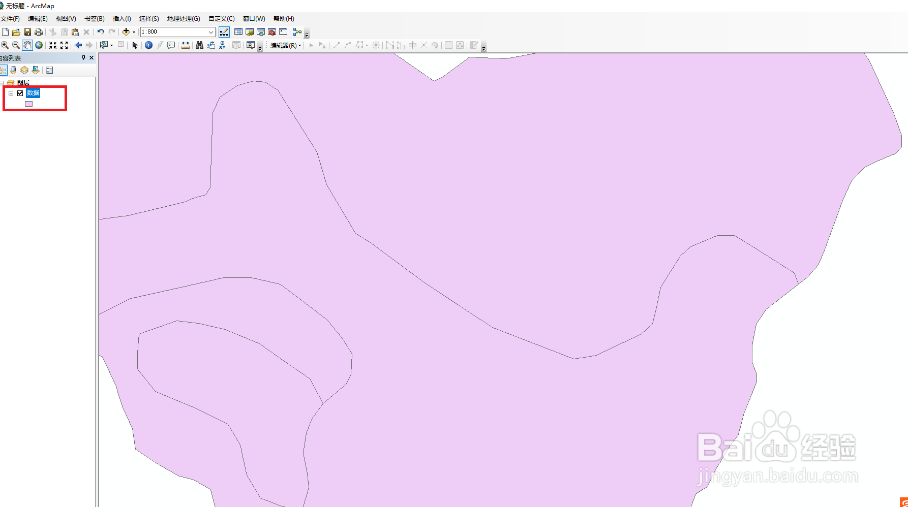 arcgis中shp数据转cad数据