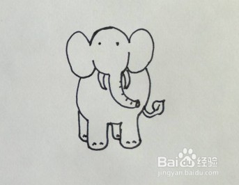 简笔画：大象画法教程，如何画大象？