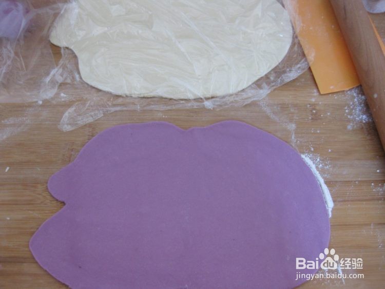 美味紫薯双色卷