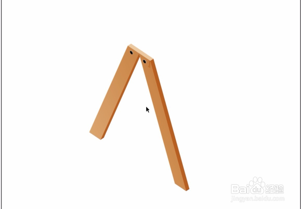 木头人字梯图片设计