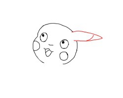 皮卡丘简笔画怎么画